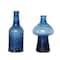 Hello Honey® 6" Blue Blown Glass Vase Set
